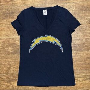 VS PINK NFL BLING LOS ANGELES CHARGERS TEE